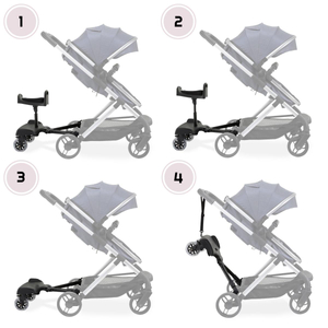 Επέκταση καροτσιού με ρυθμιζόμενο κάθισμα και σύστημα καθολικής προσάρτησης - Moby-System BUGGY2GO