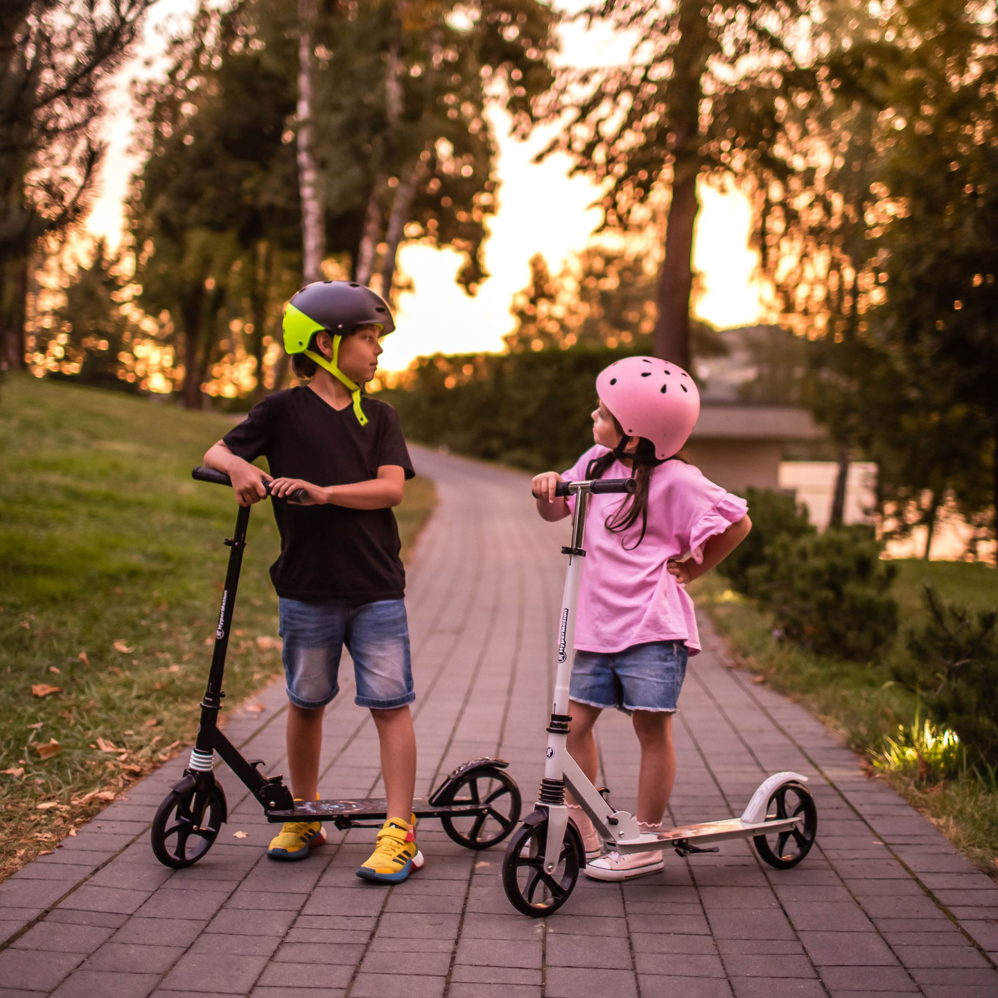 Δίκυκλο σκούτερ για νέους ενήλικες - με αμορτισέρ - Hypermotion CITY SWIFT Winter Fox - 100kg