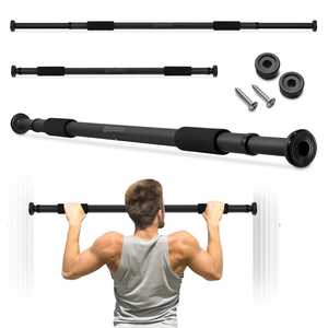 Ρυθμιζόμενη μπάρα HyperMotion 80-130 cm, 150 kg, μαύρη