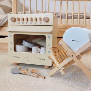 Ξύλινο πλυντήριο πιάτων με αξεσουάρ