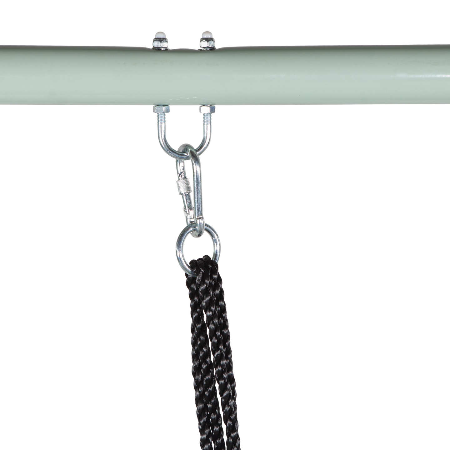 Κούνια κήπου τύπου φωλιάς πελαργού με πλαίσιο και σχοινιά