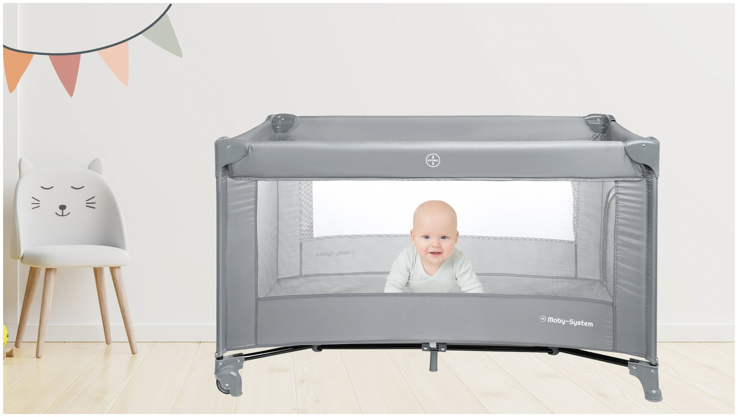 Κούνια ταξιδιού Happy Traveller BASIC - γκρι