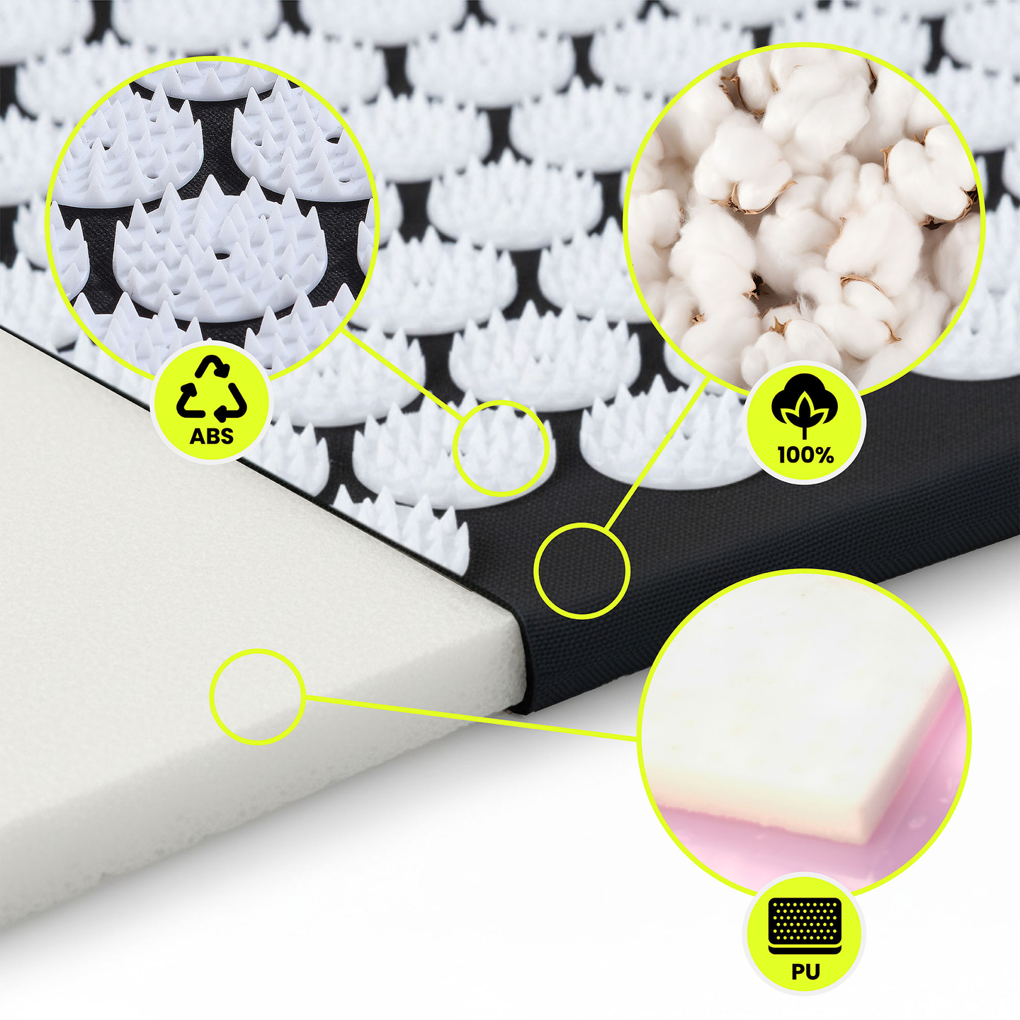 Στρώμα πιεσοθεραπείας με μαξιλάρι και κάλυμμα - 72 cm HyperMotion ασπρόμαυρο