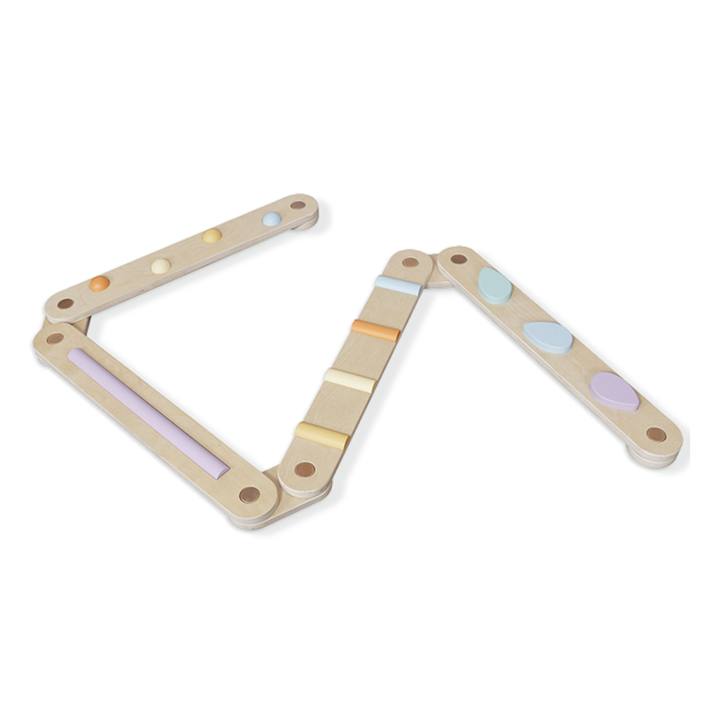 Μεγάλο ξύλινο αισθητηριακό μονοπάτι - πίστα ισορροπίας - 9 στοιχεία