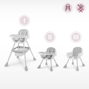 Moby-System Magnolia 2-σε-1 ρυθμιζόμενο καρεκλάκι - γκρι