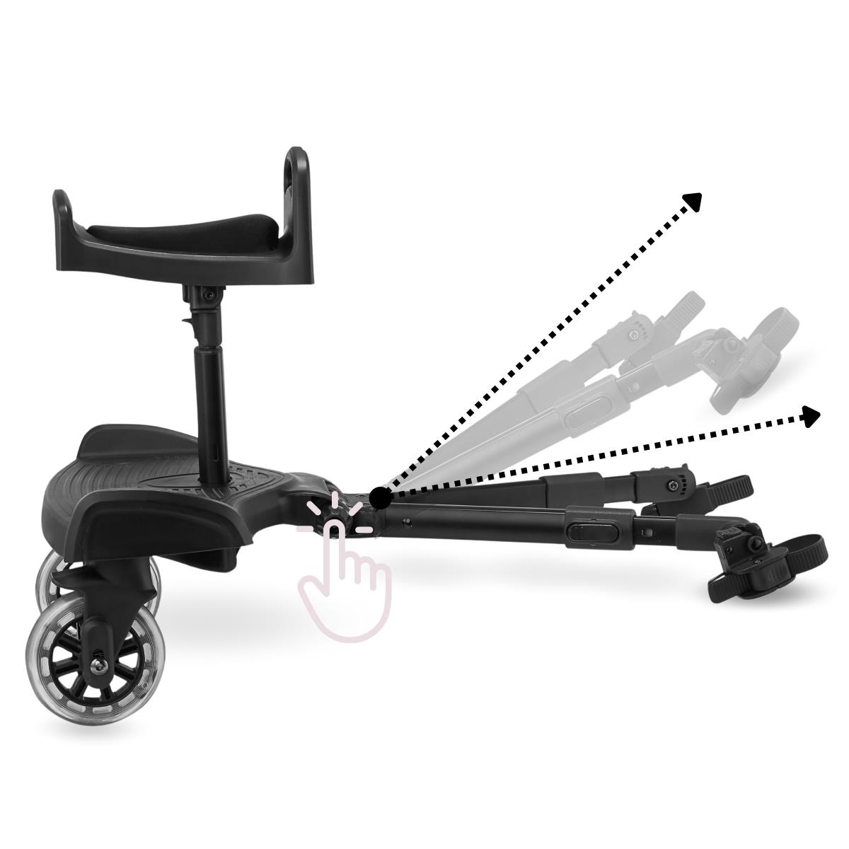 Επέκταση καροτσιού με ρυθμιζόμενο κάθισμα και σύστημα καθολικής προσάρτησης - Moby-System BUGGY2GO