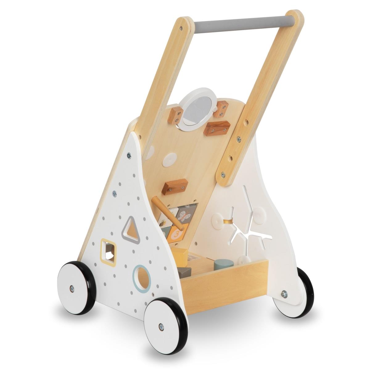 Εκπαιδευτικός ξύλινος περιπατητής 8in1 / σπρώχτης μωρού - πίνακας χειρισμού