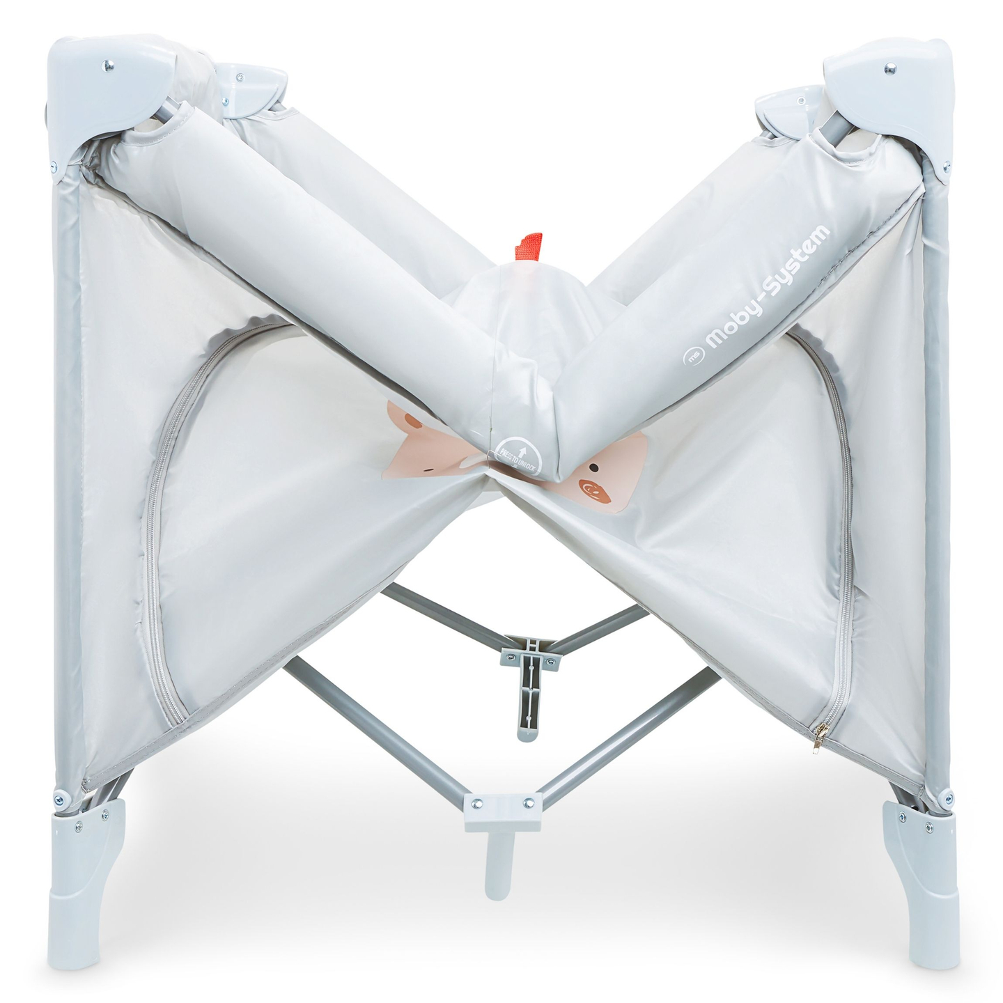 Πτυσσόμενο παρκοκρέβατο, βρεφική κούνια ταξιδιού με στρώμα και τσάντα μεταφοράς - Teddy Bear