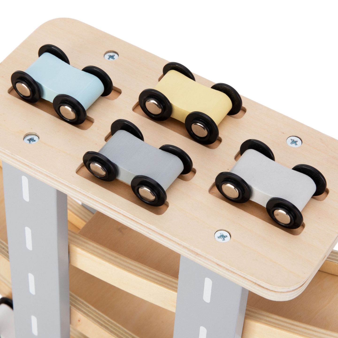 Ξύλινη πίστα - τσουλήθρα για αυτοκίνητα - 6 όροφοι