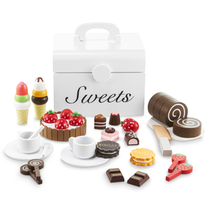 Ξύλινο κουτί κοπής καραμέλας, γλυκό κατάστημα