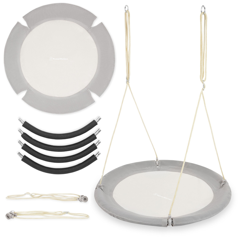 Κούνια φωλιά πελαργού HyperMotion - διάμετρος 100 cm, γκρι χρώμα