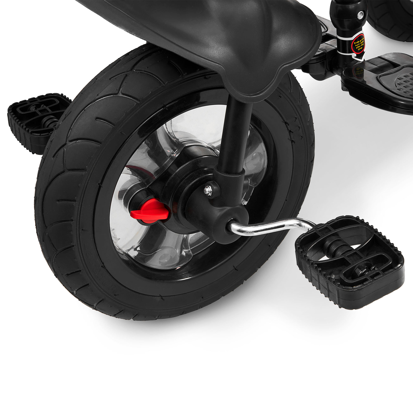 Τρίκυκλο για παιδιά 1-4 ετών - TOBI FREY - ροζ χρώμα - περιστρεφόμενο - τροχοί με αντλία + ωθητήρας