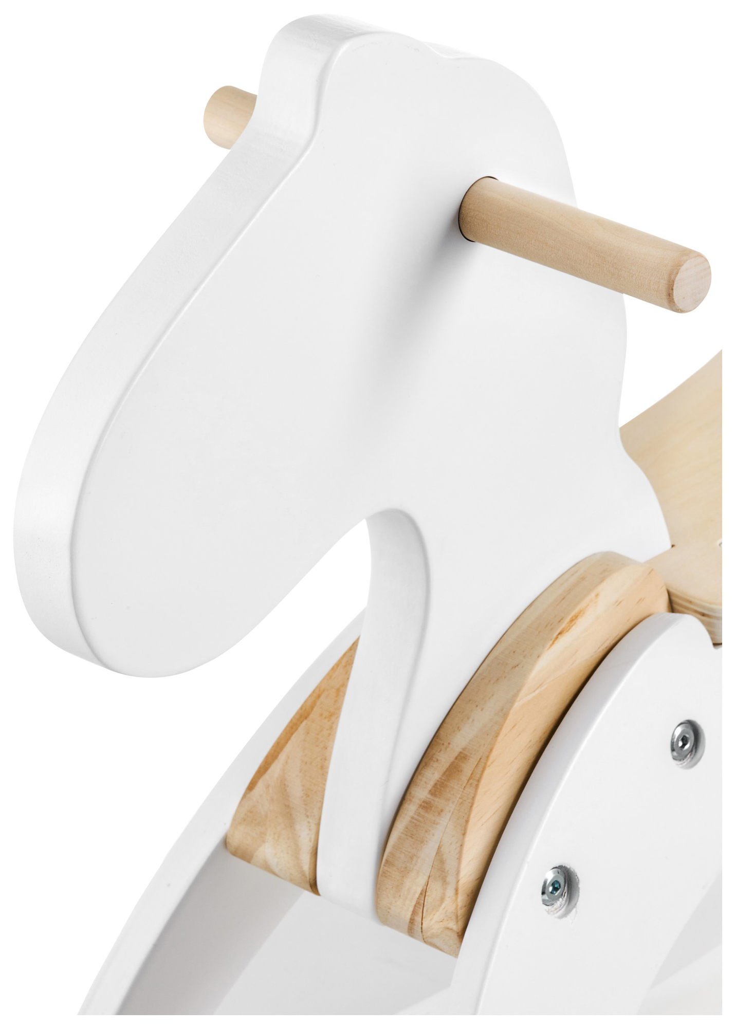 Ξύλινο κουνιστό άλογο - λευκό - από 12 μηνών.