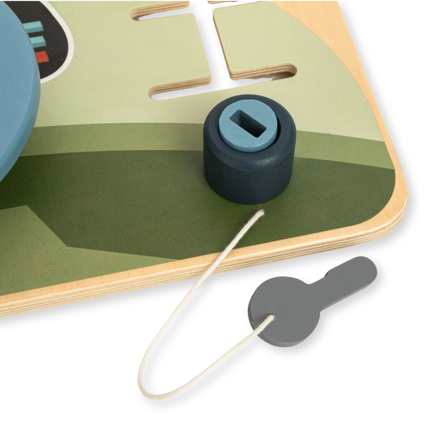 Ξύλινη σανίδα Montessori 2 σε 1 πιλοτήριο για τον μικρό οδηγό και πιλότο – τιμόνι, λεβιές ταχυτήτων, χάρτες ταξιδιού, ραντάρ