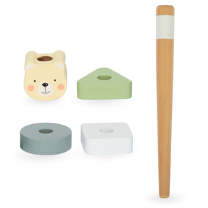 Ξύλινο εκπαιδευτικό μουσικό τραπέζι 7 σε 1 με κύμβαλα και γκονγκ - άγρια ​​ζούγκλα