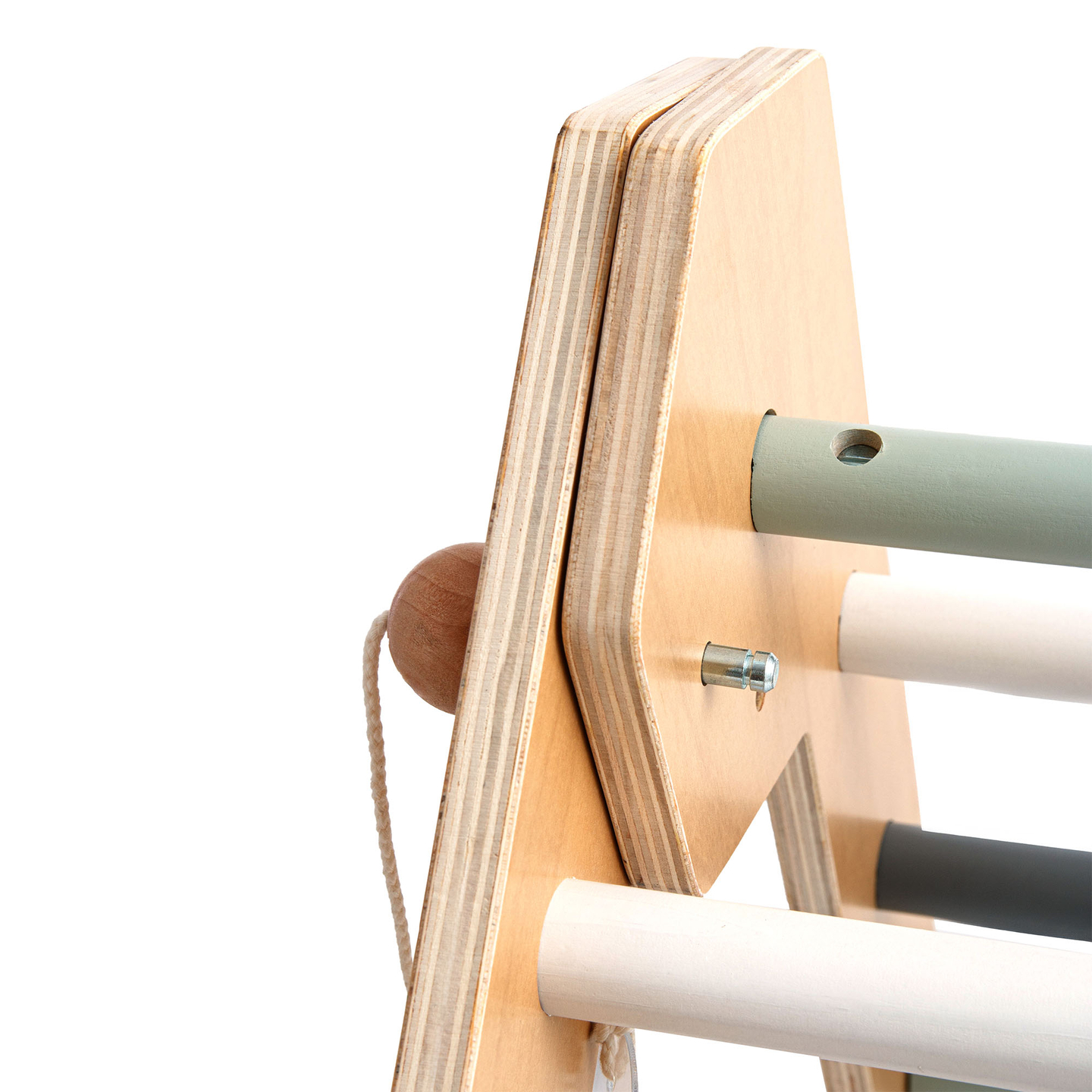 Ξύλινη εσωτερική παιδική χαρά για παιδιά - τοίχος αναρρίχησης, τσουλήθρα, αψίδα/ρηχή πλατφόρμα αναρρίχησης και τρίγωνο Pikler