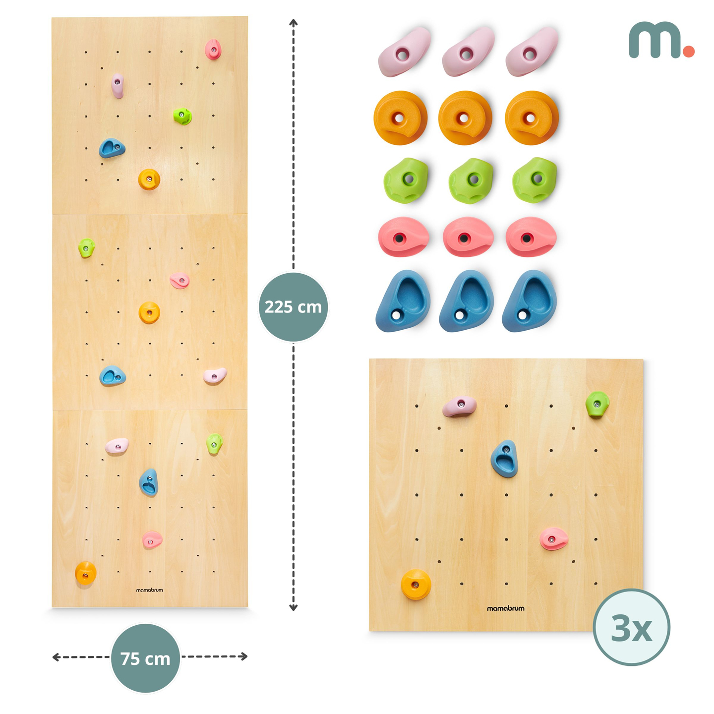 Ξύλινος τοίχος αναρρίχησης για παιδιά