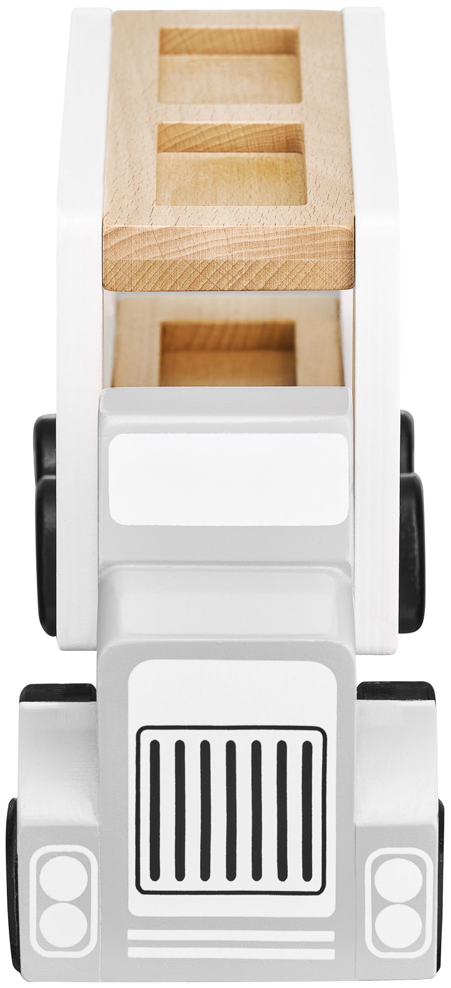 Ξύλινο φορτηγό-ρυμουλκούμενο με 4 αυτοκίνητα