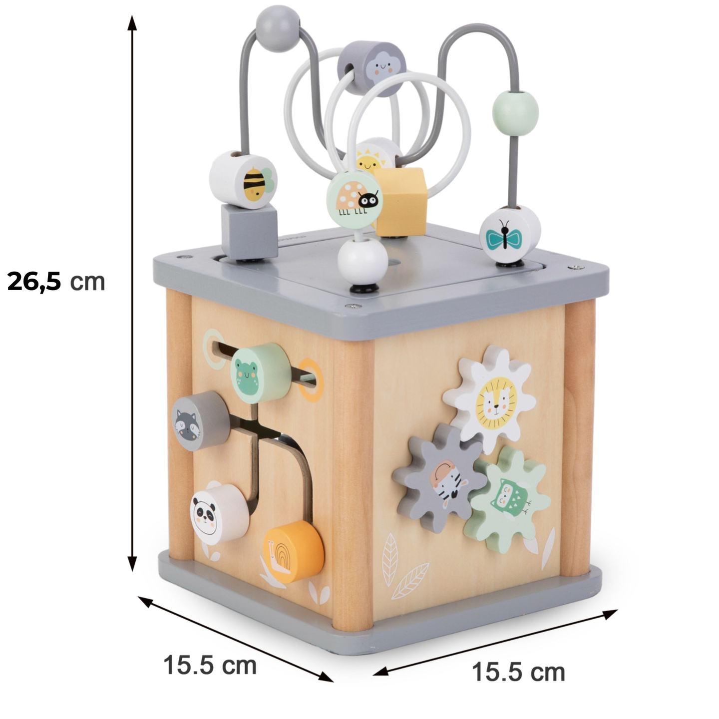 Ξύλινος εκπαιδευτικός κύβος Montessori - κινητικός βρόχος