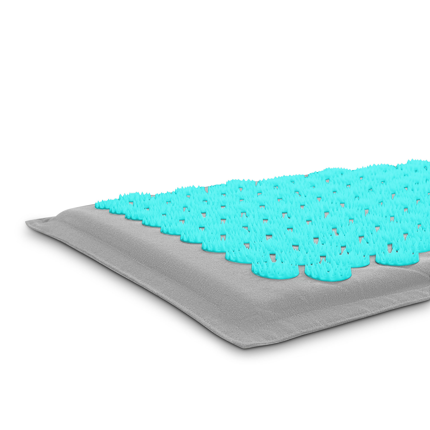 Στρώμα πιεσοθεραπείας από λινό ECO με ίνες καρύδας και μαξιλάρι από φαγόπυρο – HyperMotion 68 cm γκρι-μέντα