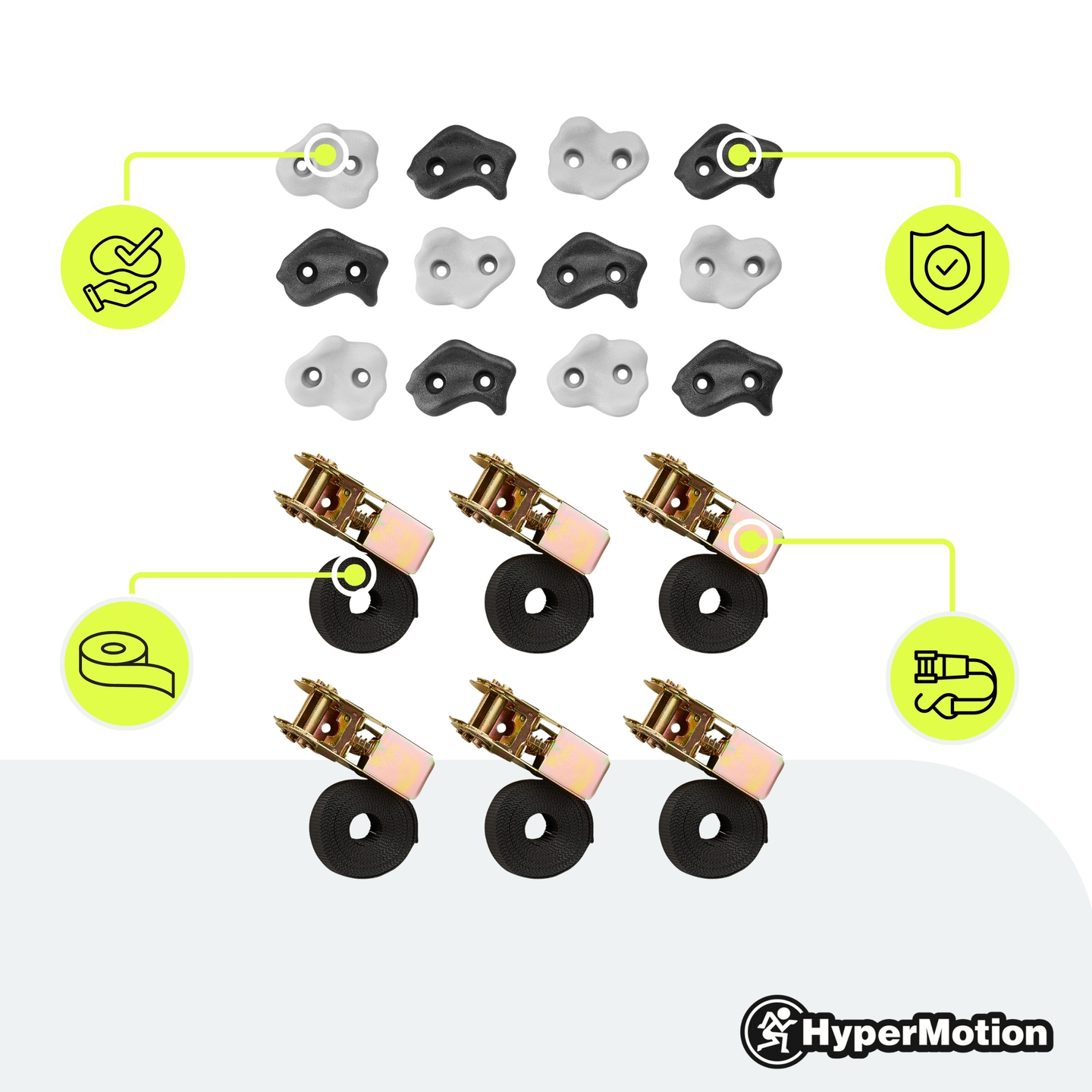 Σετ αναρρίχησης σε δέντρα HyperMotion - 18 αντικείμενα