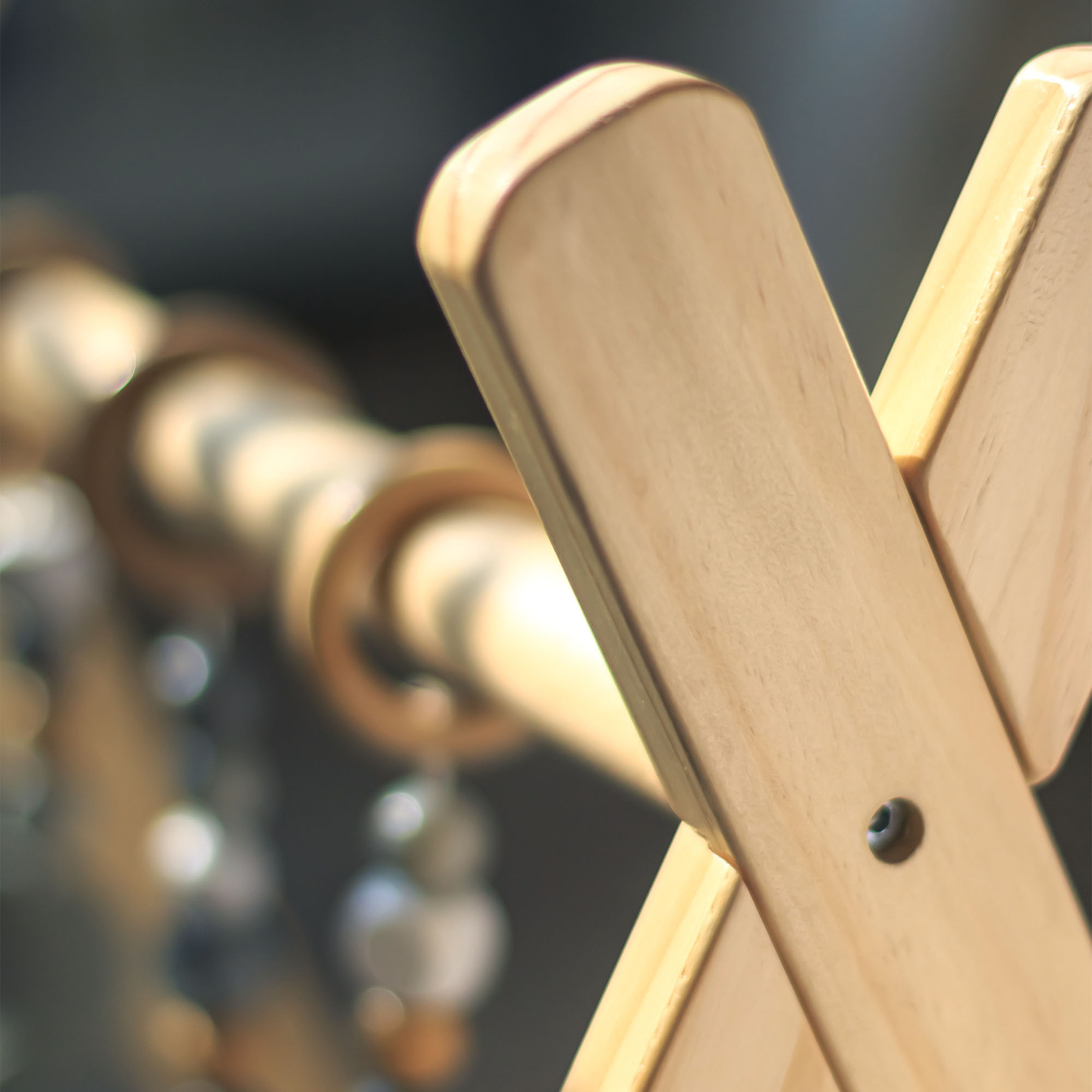 Ξύλινη βάση εκπαίδευσης Baby Gym - χρώμα γκρι