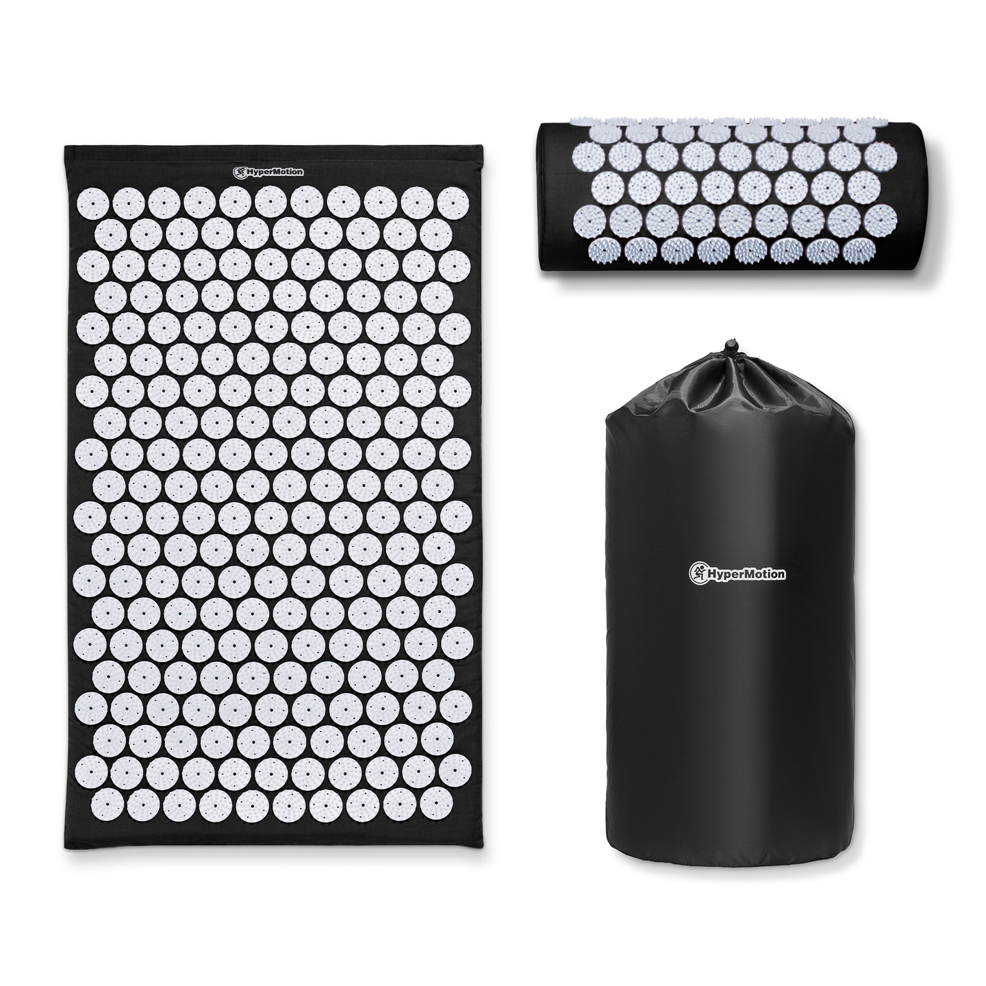 Στρώμα πιεσοθεραπείας με μαξιλάρι και κάλυμμα - 72 cm HyperMotion ασπρόμαυρο