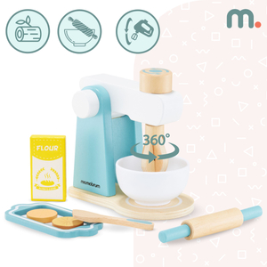 Ξύλινο μίξερ με αξεσουάρ