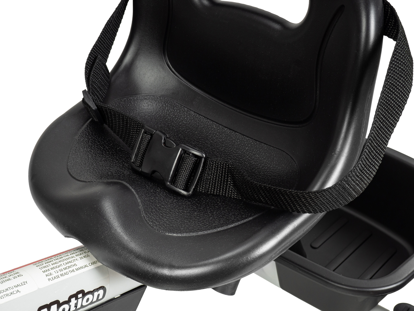 HyperMotion TOBI VECTOR τρίκυκλο - παντοτινά φουσκωτοί τροχοί + μπάρα ώθησης. Χρώμα: ανοιχτό γκρι.