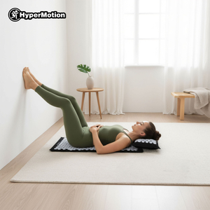 Στρώμα πιεσοθεραπείας από λινό ECO με ίνες καρύδας και μαξιλάρι από φαγόπυρο – HyperMotion 68 cm, ασπρόμαυρο