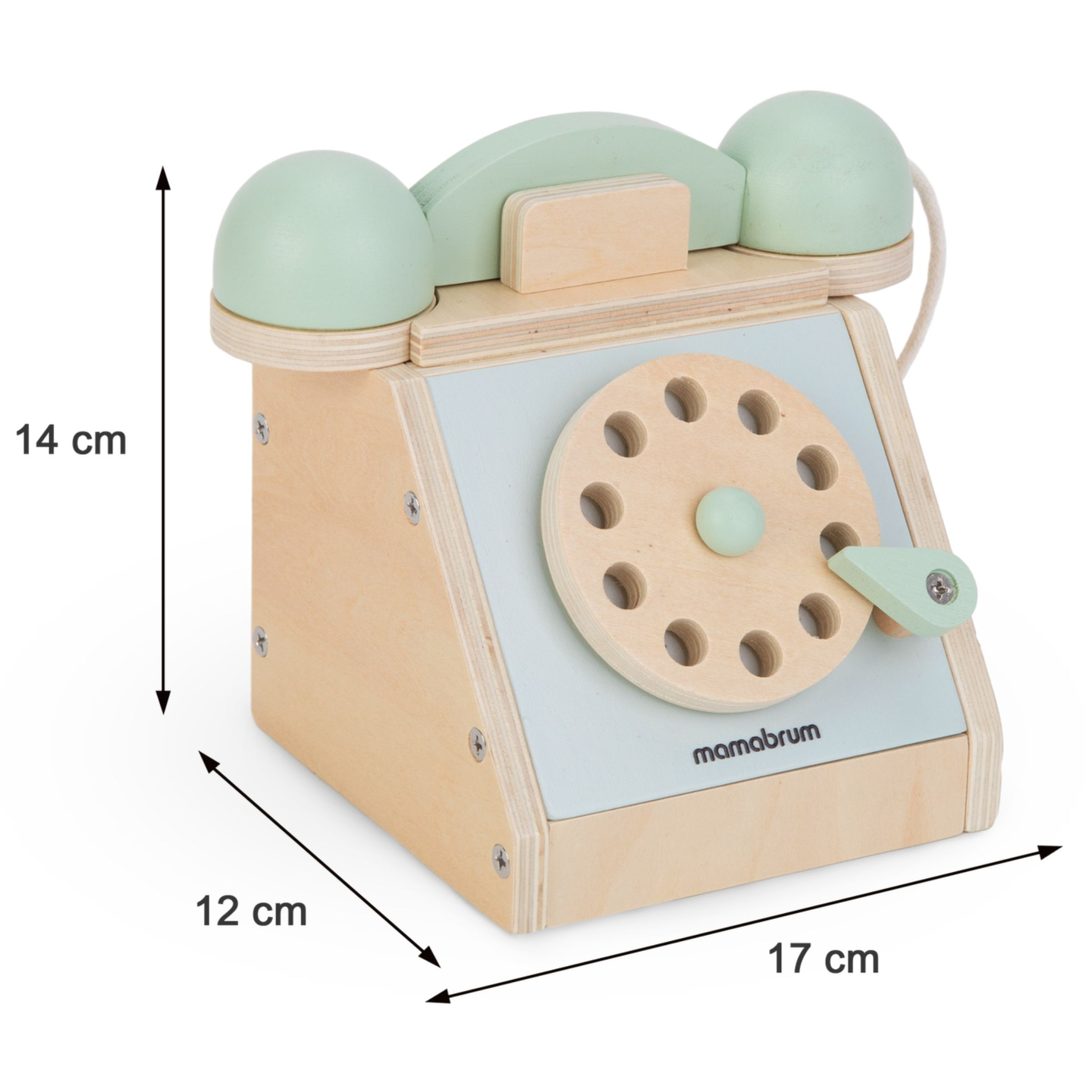 Ρετρό ξύλινο τηλέφωνο - μέντα
