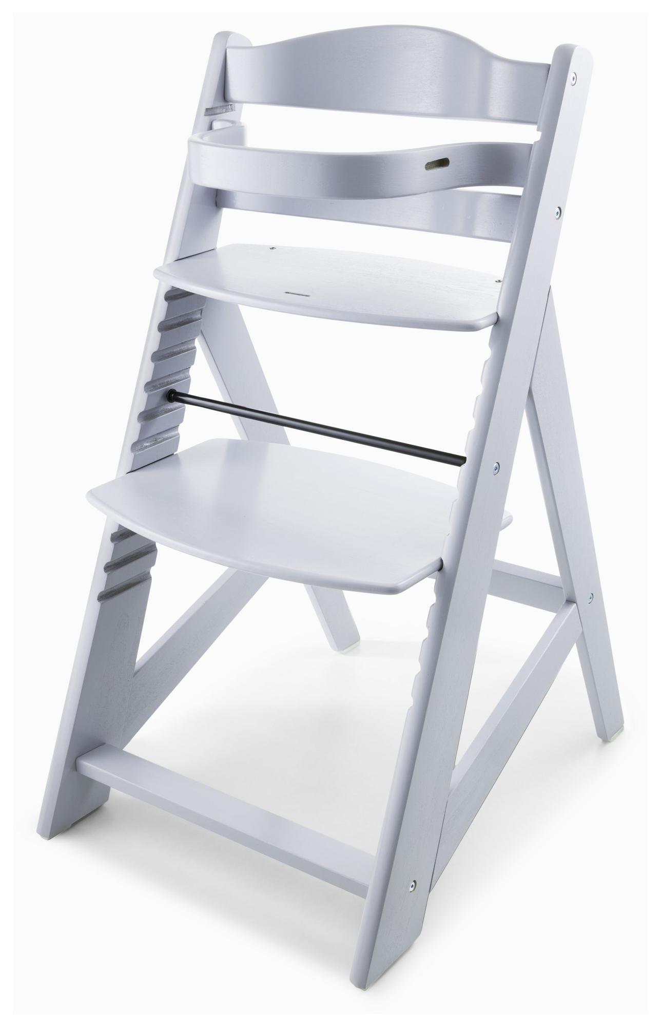 Ξύλινη καρέκλα σίτισης Moby-System WOODY - γκρι χρώμα