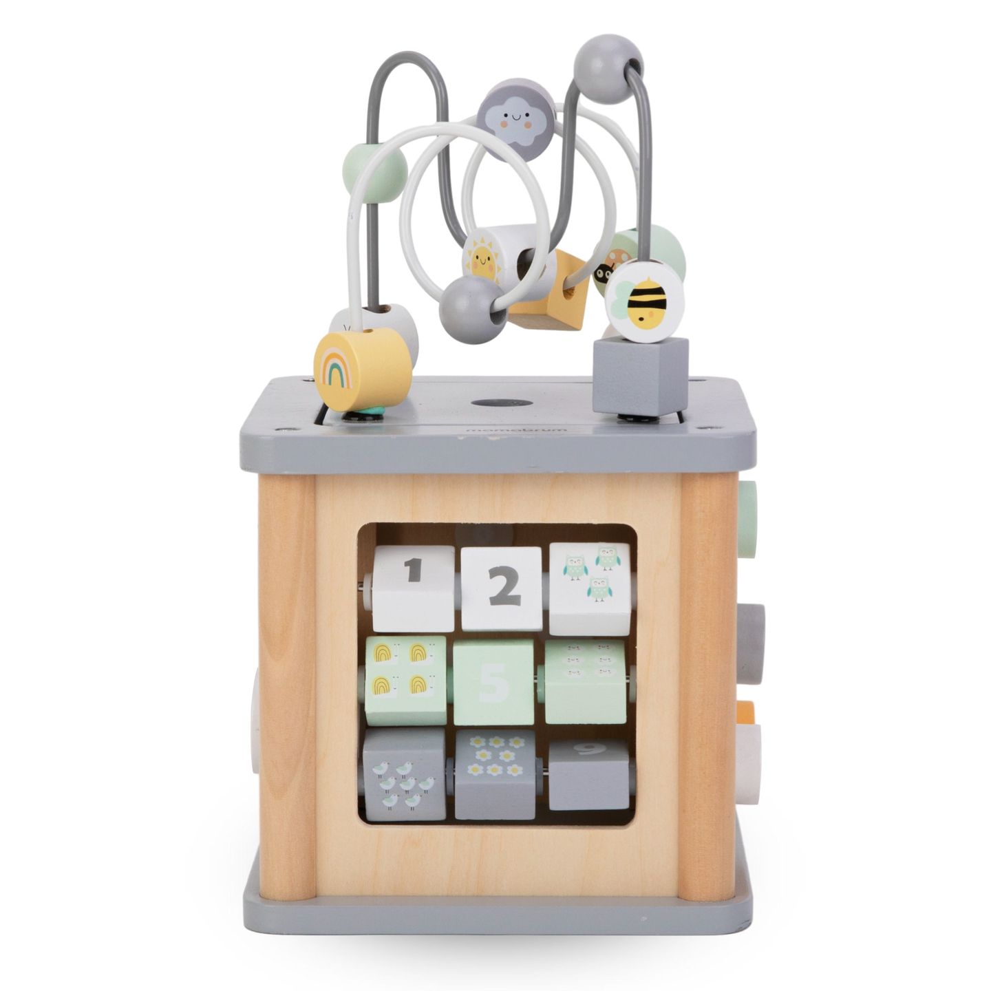 Ξύλινος εκπαιδευτικός κύβος Montessori - κινητικός βρόχος