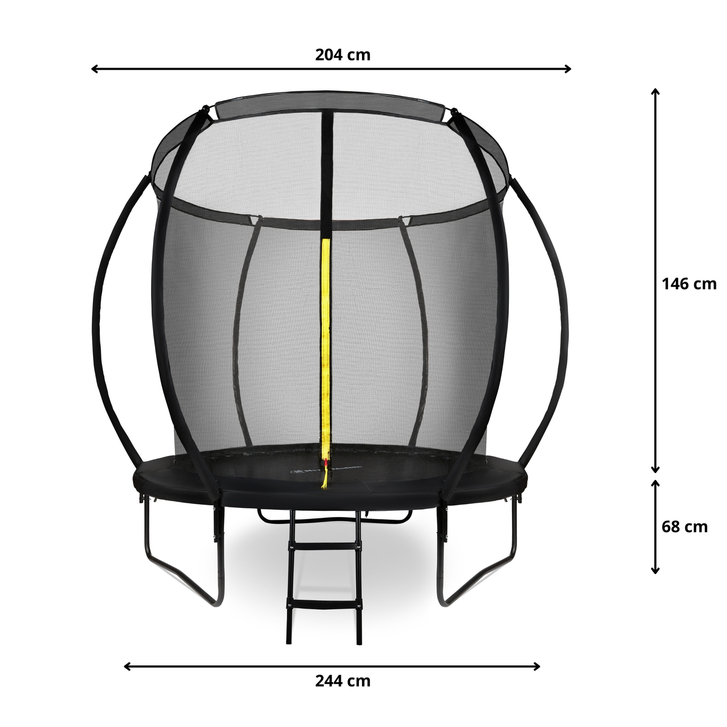Παιδικό τραμπολίνο κήπου HyperMotion - 244 cm 8FT - με σκάλα και εσωτερικό δίχτυ - για σπίτι και κήπο