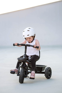 HyperMotion TOBI VECTOR τρίκυκλο - παντοτινές φουσκωτές ρόδες + μπάρα ώθησης. Χρώμα: μαύρο.