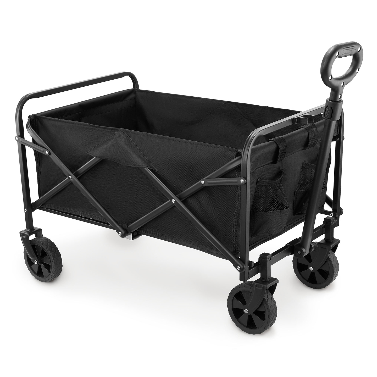 HyperMotion πτυσσόμενο αναπηρικό αμαξίδιο παραλίας - μαύρο, 80 kg