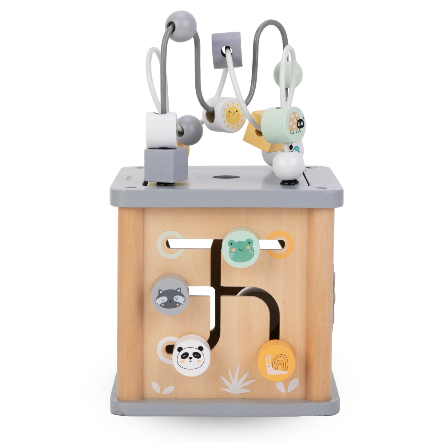 Ξύλινος εκπαιδευτικός κύβος Montessori - κινητικός βρόχος