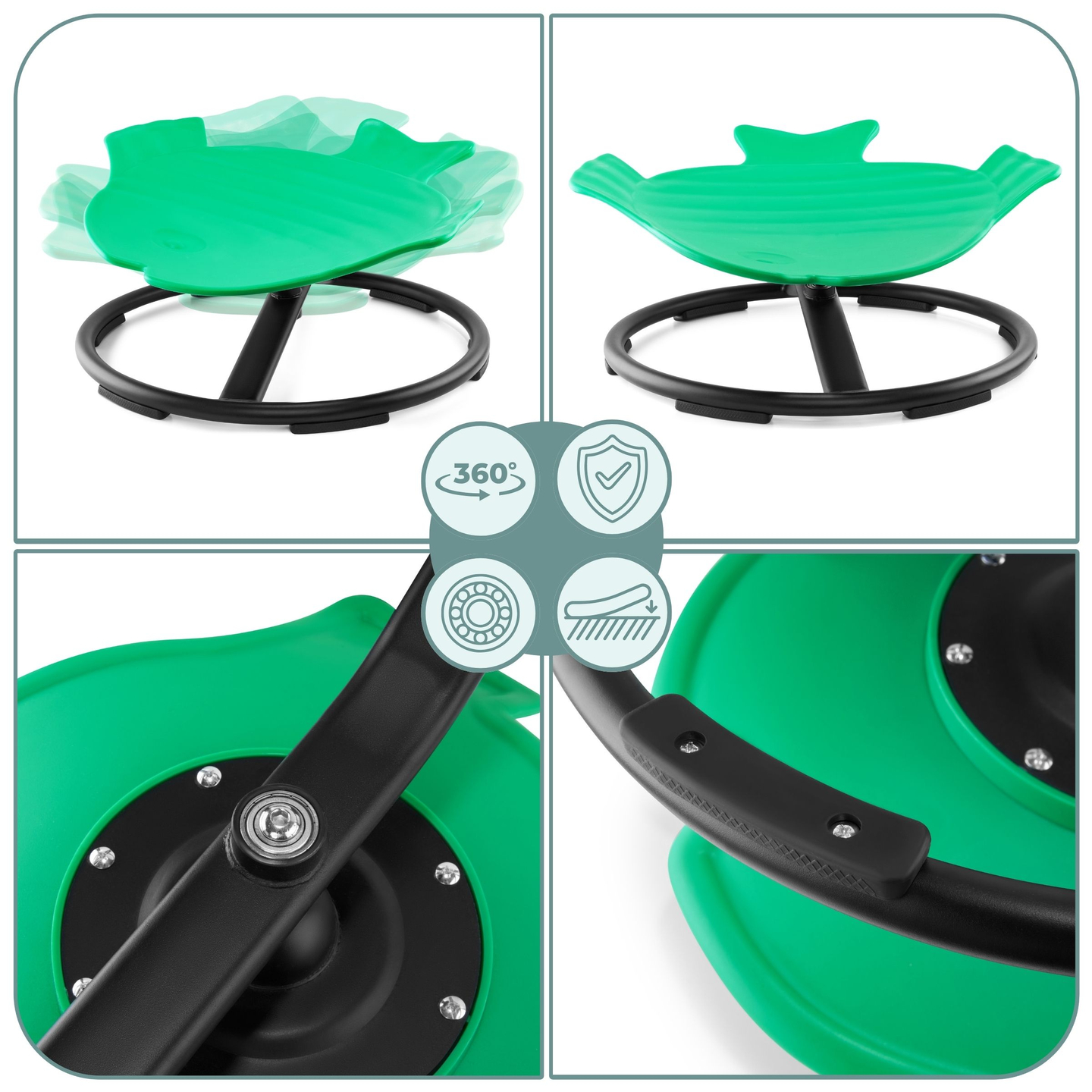 Μίνι παιδικό καρουζέλ Ψάρι - χρώμα πράσινο