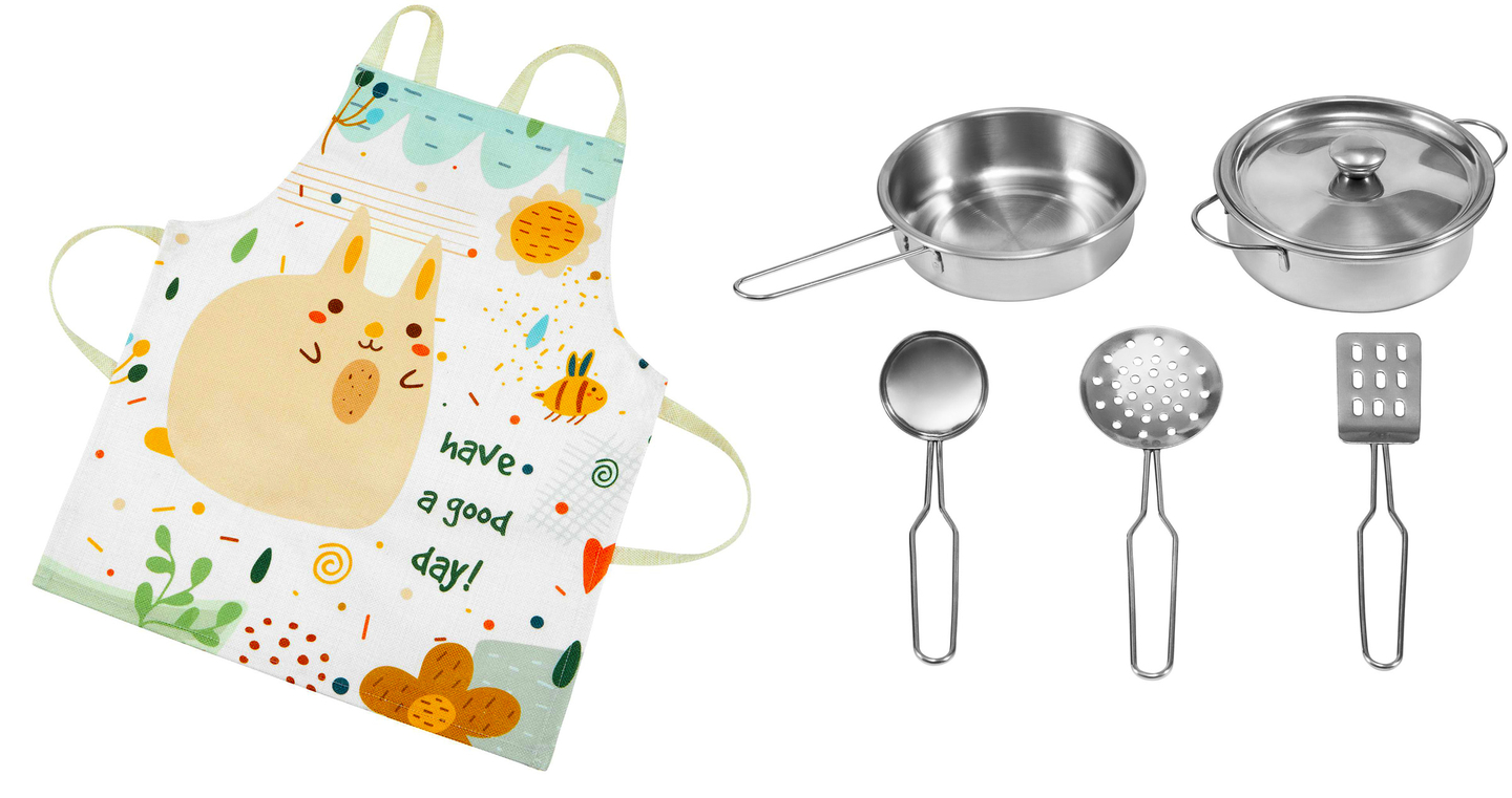 Γωνιακή ξύλινη κουζίνα XXXL με ψυγείο, φούρνο, πλυντήριο ρούχων, ποδιά και αξεσουάρ