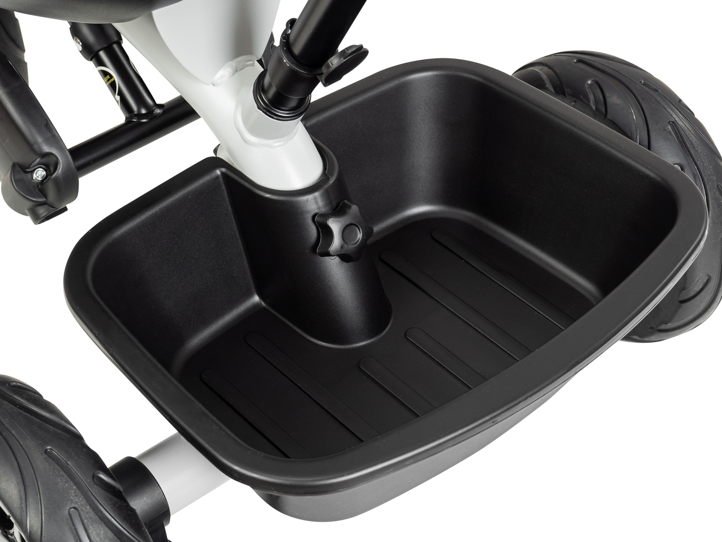 HyperMotion TOBI VECTOR τρίκυκλο - παντοτινά φουσκωτοί τροχοί + μπάρα ώθησης. Χρώμα: ανοιχτό γκρι.