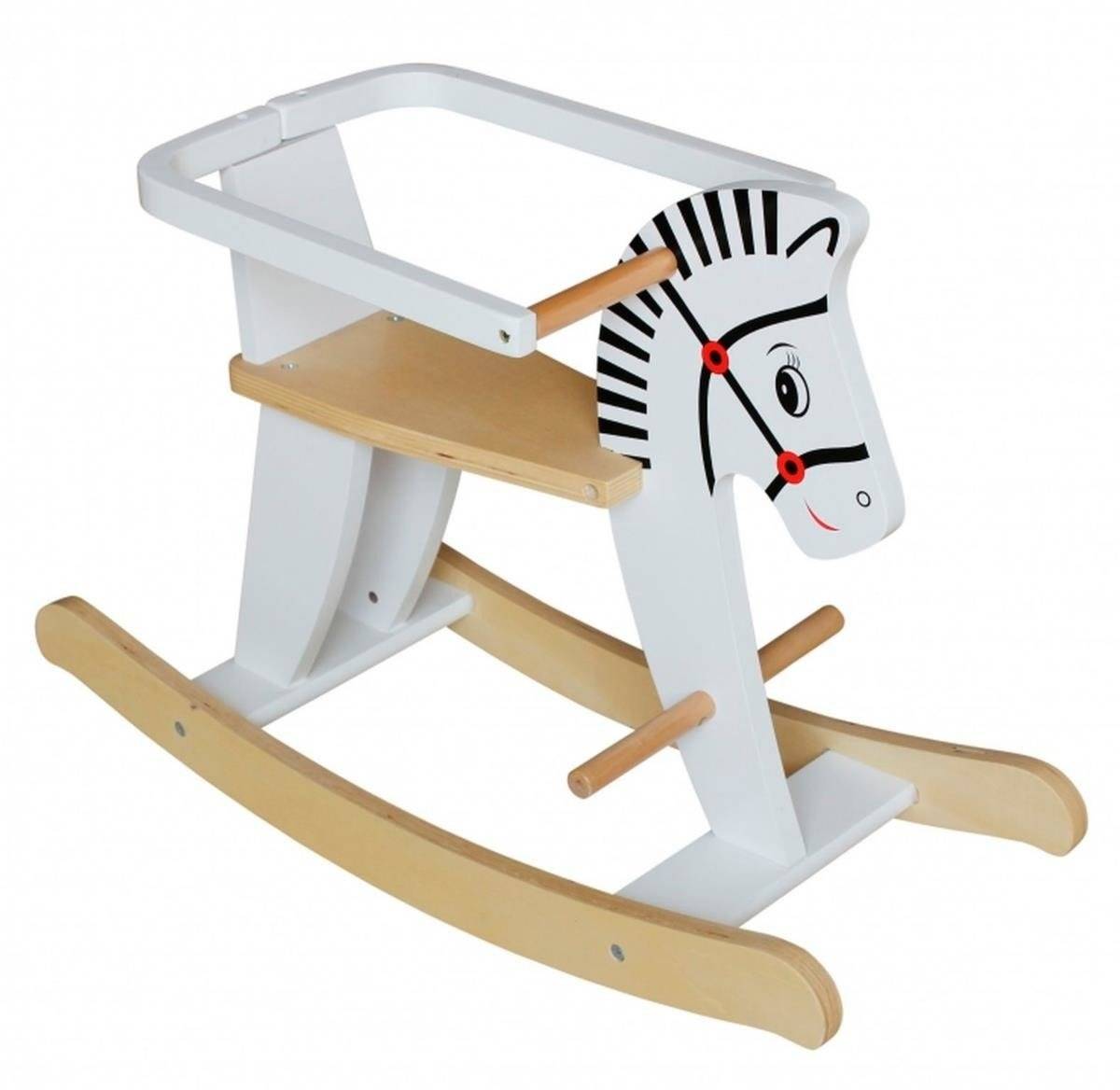 Ξύλινο κουνιστό άλογο με κάγκελα K11