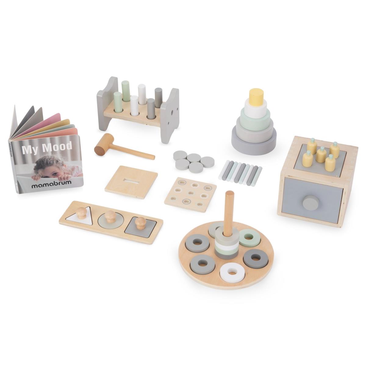 Εκπαιδευτικό κουτί Montessori για μικρά παιδιά - 6 παιχνίδια