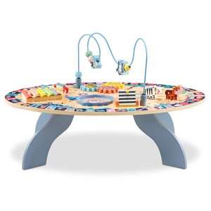 Ξύλινο εκπαιδευτικό τραπέζι 7σε1, μουσικό, αισθητηριακό