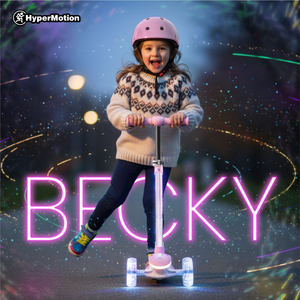 Πατίνι ισορροπίας HyperMotion BECKY - φωτισμός RGB LED, ροζ