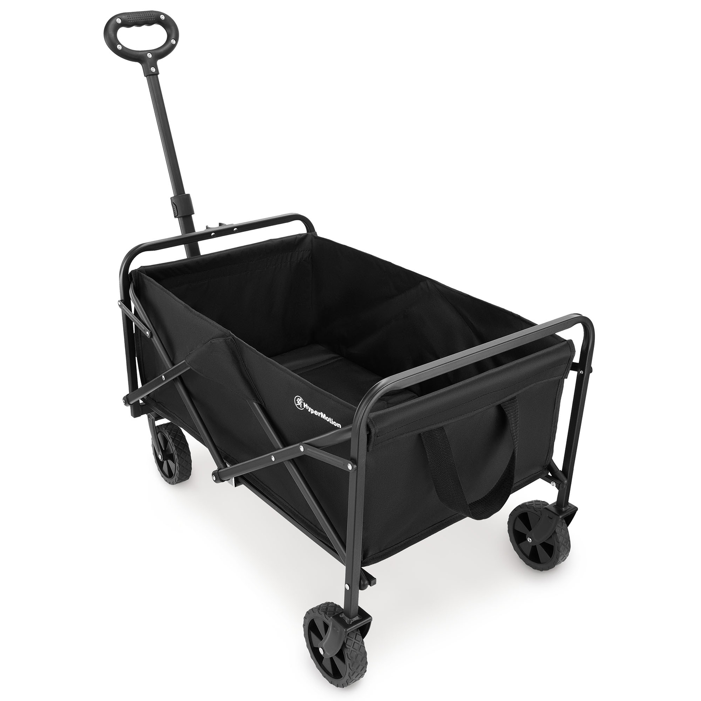 HyperMotion πτυσσόμενο αναπηρικό αμαξίδιο παραλίας - μαύρο, 80 kg