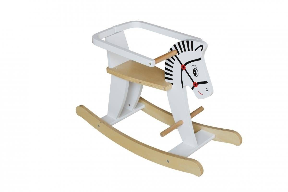 Ξύλινο κουνιστό άλογο με κάγκελα K11