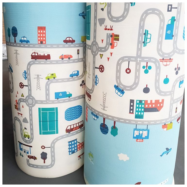 Στρώμα αφρού διπλής όψης XXL - ρολό 2 CM (δρόμος και ζιγκ-ζαγκ)