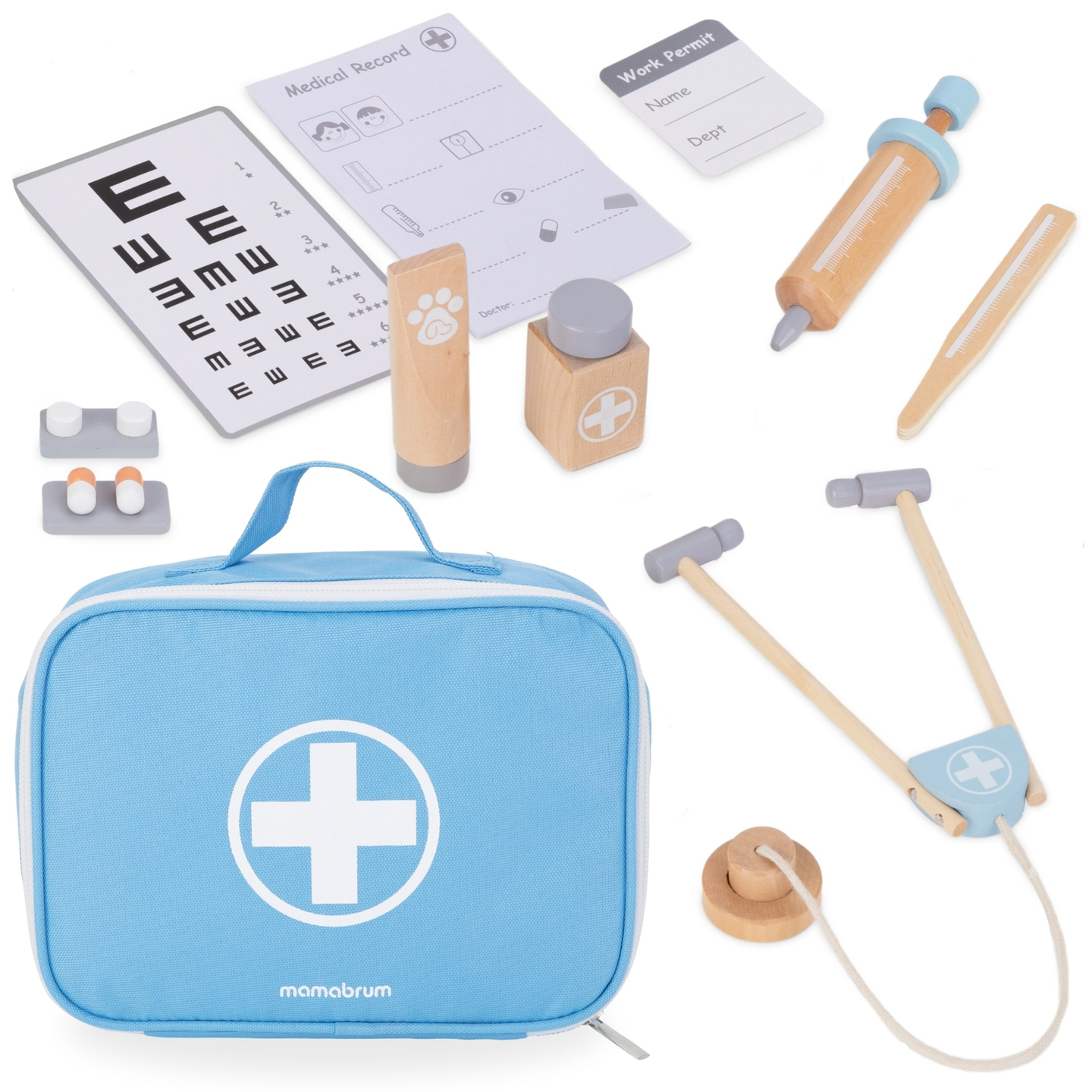 Ξύλινο σετ μικρού γιατρού