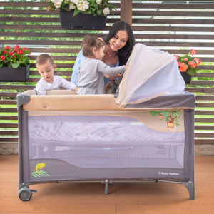 Κούνια ταξιδιού 0 - 36 m με αλλαξιέρα + παρκοκρέβατο Moby-System HUXLEY