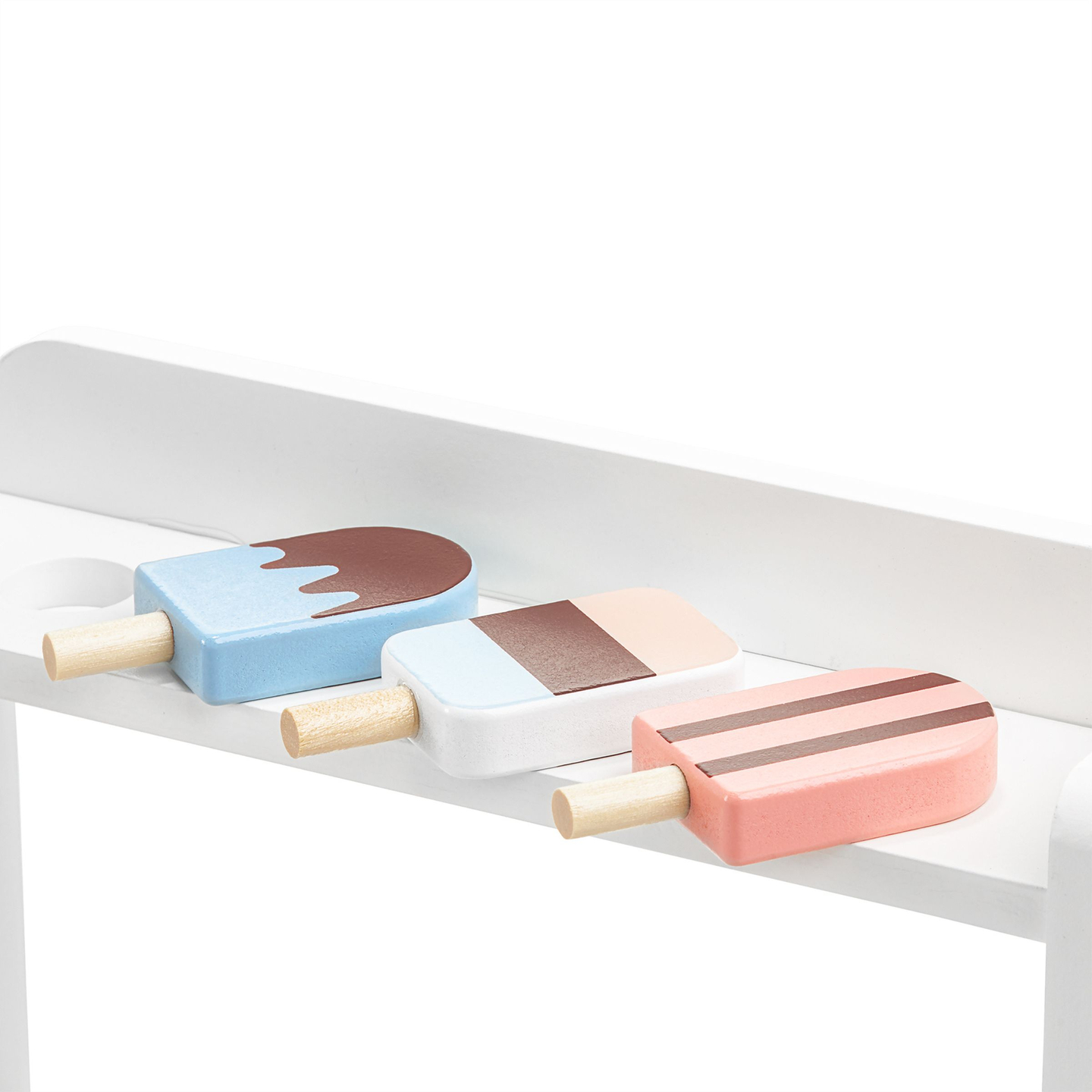 Ξύλινο παγωτατζίδικο με καφετιέρα - καφετέρια με αξεσουάρ